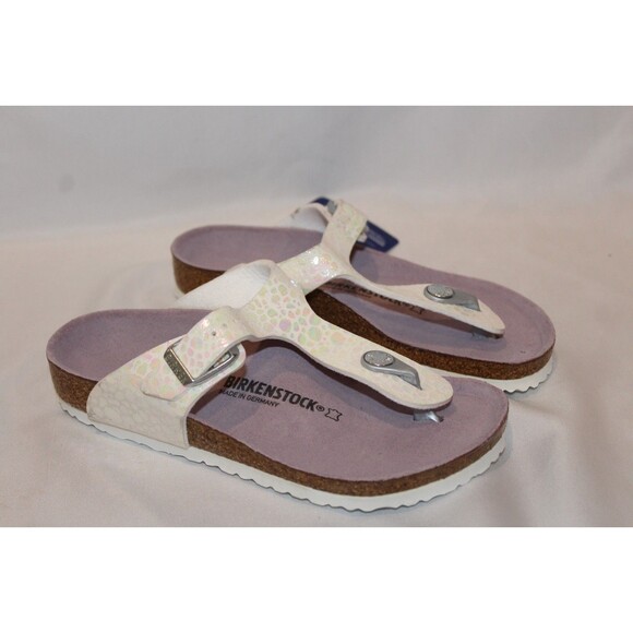 BIRKENSTOCK KIDS GIZEH PATENT LEATHER SANDALS REGULAR FIT EU 31 - Picture 1 of 5